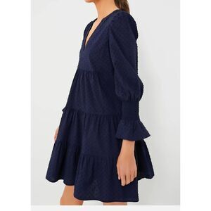 Tuckernuck Pomander Place Navy  Swiss Dots Kenzo dress sz XXXL